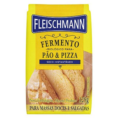 Fermento Seco Instantâneo Salgado 125g Pães e Pizza Fleischmann