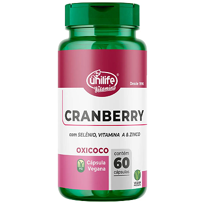 Cranberry Antioxidante 500mg 60 Capsulas - Unilife