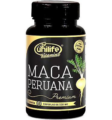 Maca peruana premium 550mg 60 caps Unilife