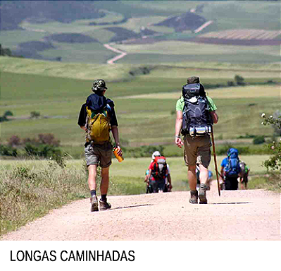 longas caminhadas >