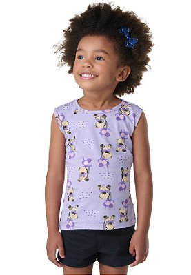 Conjunto Estampado Infantil - Ursinho do balão verão,fresquinho e confortável para meninas 1 a 3 anos
