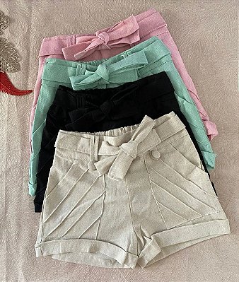 Short clássico em linho mod. L