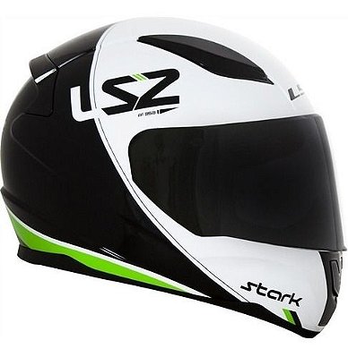 Capacete Ls2 Ff353 Rapid Stark Preto/Branco/Verde