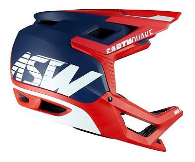 Capacete Asw Bike Earthquake Vermelho/azul