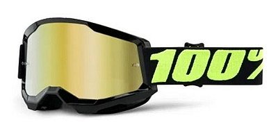 Óculos 100% Strata 2 Espelhado Black