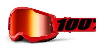 Óculos 100% Strata 2 Espelhado Red