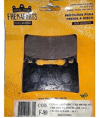 PASTILHA FREIO DIANT CBR1000 - FRENAPARTS