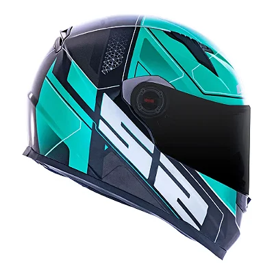 Capacete Ls2 Ff358 Classic Ultra Preto Verde