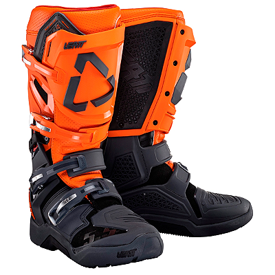 Bota Leatt 5.5 Flexlock Enduro - Laranja/Cinza