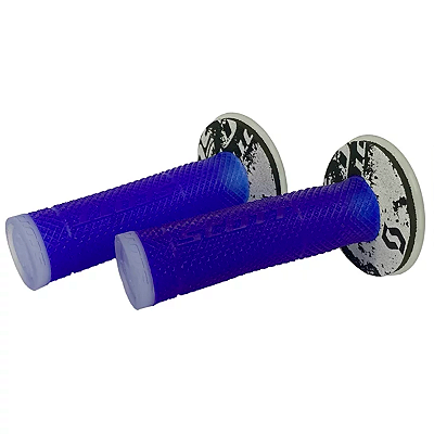 Manopla Scott SX II + Donuts Azul/Transparente