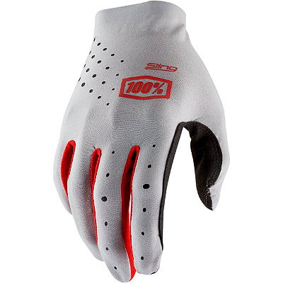 Luva 100% Sling Cinza/Vermelho