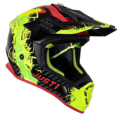 Capacete Just1 J38 Mask Amarelo/Vermelho