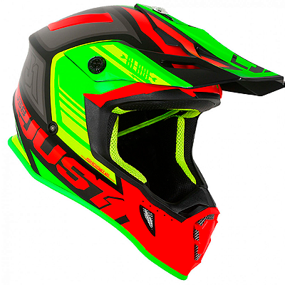 Capacete Just1 J38 Blade Vermelho/Amarelo