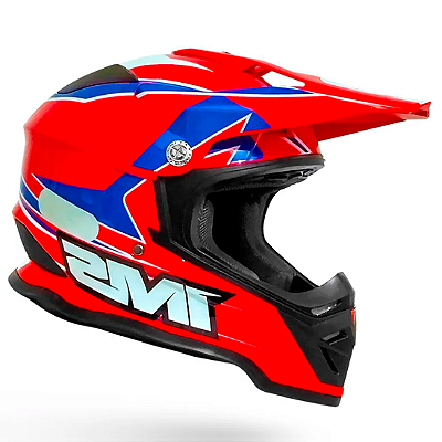 Capacete IMS Army Vermelho/Azul