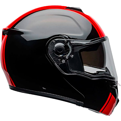 Capacete Bell SRT Modular Ribbon Preto/Vermelho