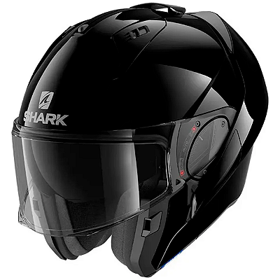 Capacete Shark Evo ES Blank Preto Brilhante