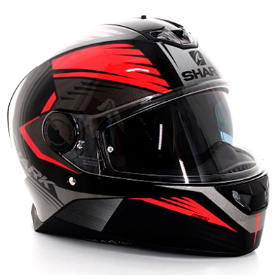 Capacete Shark D-Skwal 2 Hallder Preto/Vermelho