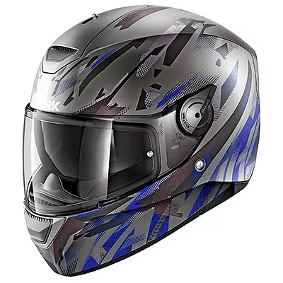 Capacete Shark D-Skwal Kanhji Preto/Azul