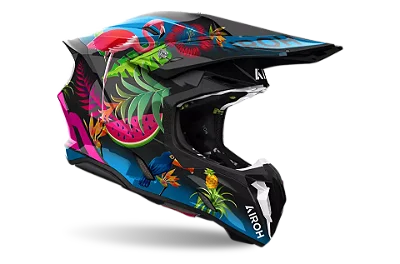 Capacete Airoh Twist 3 Amazonia brilho