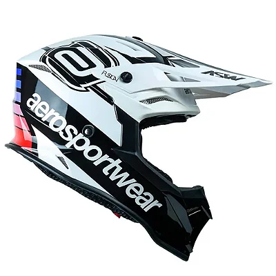 Capacete Asw Fusion 2.0 Relay Branco Roxo