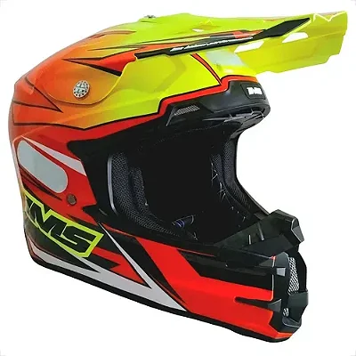 Capacete IMS EVO Vermelho Fluo