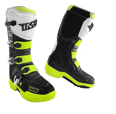 Bota IMS Robust Injetada - Preto/Fluor/Branco