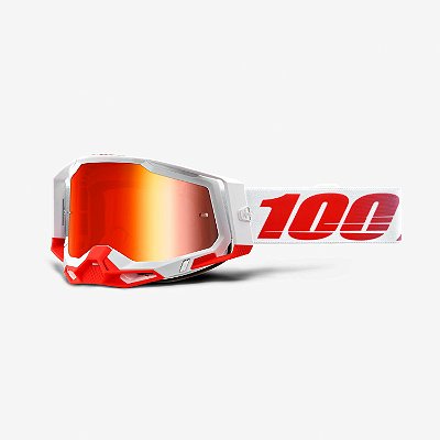 Óculos 100% Racecraft 2 - Branco/Vermelho