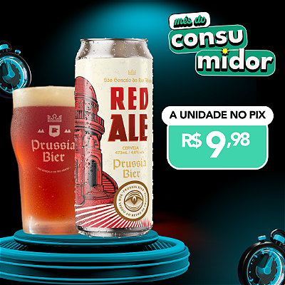 Red Ale Prussia Bier unidade - Lata 473ml