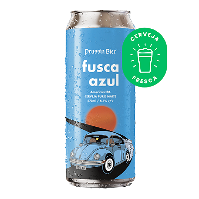 CERVEJA FUSCA AZUL AMERICAN IPA LATA 473ML UNIDADE