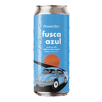 CERVEJA FUSCA AZUL AMERICAN IPA LATA 473ML UNIDADE
