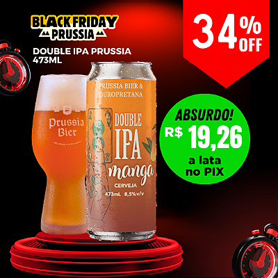 CERVEJA DOUBLE IPA COM MANGA LATA 473ML UNIDADE