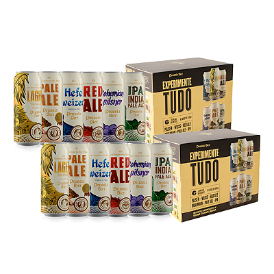 2 Packs Experimente Tudo (24/set) 12 latas 473ml