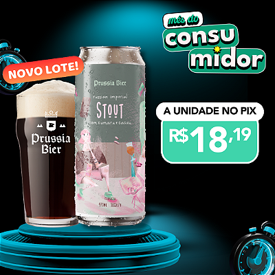 Imperial Stout com Cacau e Cumaru Prussia Bier unidade - Lata 473ml