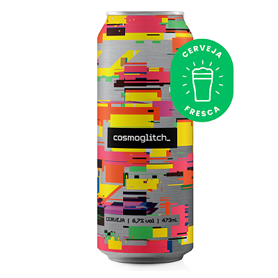CERVEJA HAZY IPA COSMOGLITCH LATA 473ML UNIDADE