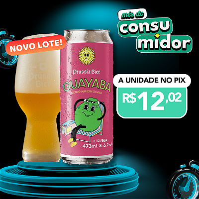 Guayaba (Blond Ale) Prussia Bier unidade - Lata 473ml
