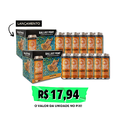 Oferta Relâmpago - Ballast Point Sculpin - 12 Latas 473ml