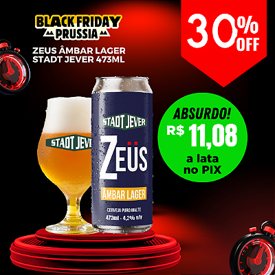 CERVEJA STADT JEVER ZEUS AMBER LAGER LATA 473ML UNIDADE