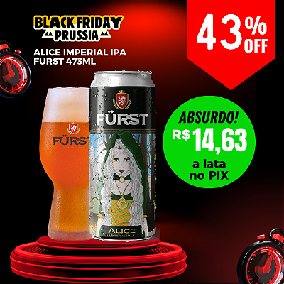 CERVEJA FURST ALICE IMPERIAL IPA LATA 473ML UNIDADE