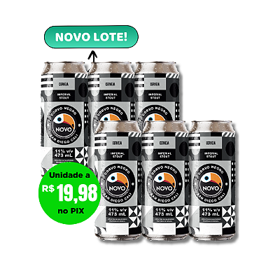 Corvo Negro - Russian Imperial Stout - Novo Brazil - 6 Latas