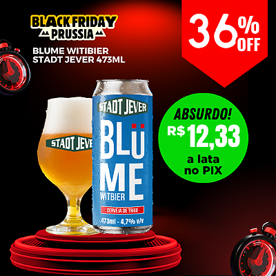CERVEJA STADT JEVER BLUME - WITBIER LATA 473ML UNIDADE