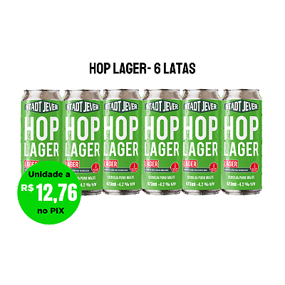 Hop Lager Stadt Jever - 6 Latas de 473ml