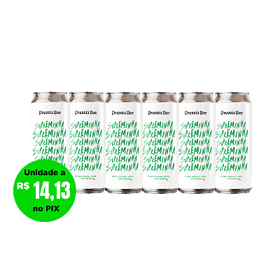Supreminha - NEIPA de teor alcoolico reduzido – 6 latas 473ml