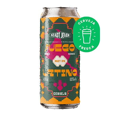 CERVEJA STADT JEVER FUEGO LATINO LATA UNIDADE 473ML