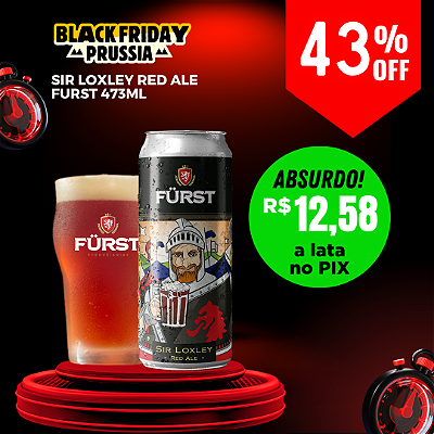 CERVEJA FURST SIR LOXLEY RED ALE - LATA UNIDADE 473ML