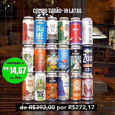 Tudão – Uma de cada – 18 latas