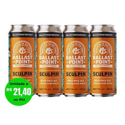 BALLAST POINT - COMPRE 3, LEVE 4 LATAS  473ml