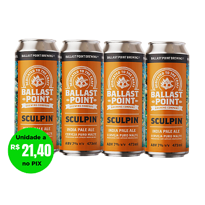 BALLAST POINT - COMPRE 3, LEVE 4 LATAS  473ml
