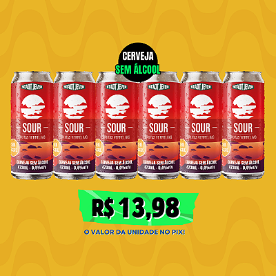 CATHARINA SOUR  FRUTAS VERMELHAS SEM ALCOOL - 6 LATAS