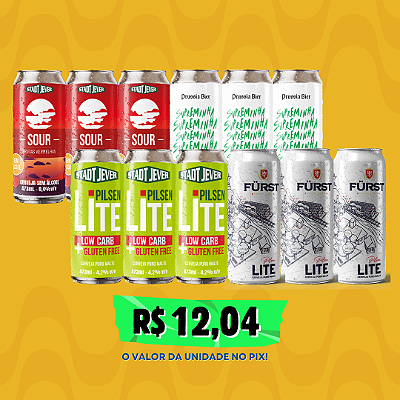 Kit Fit  - Cervejas Fitness – 12 Latas