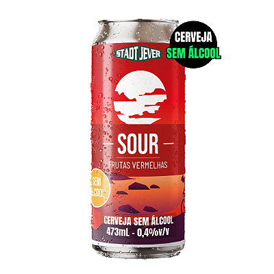CERVEJA STADT JEVER CATHARINA SOUR SEM ALCOOL LATA 473ML UNIDADE